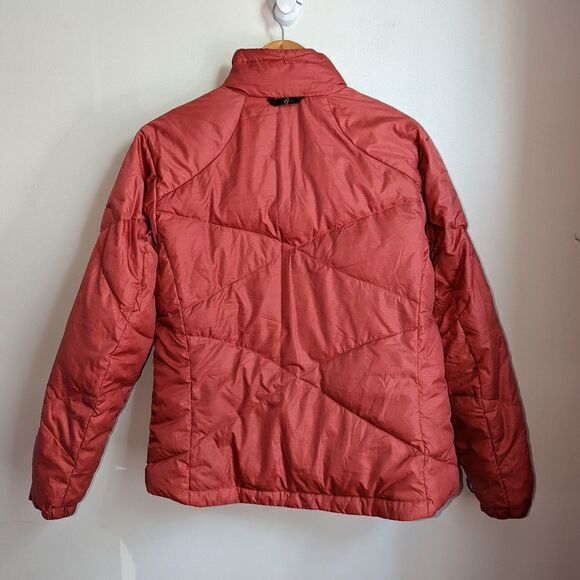 COLUMBIA Red / Orange Down Puffer Short Puffer Coat Size Large - Picture 14 of 14